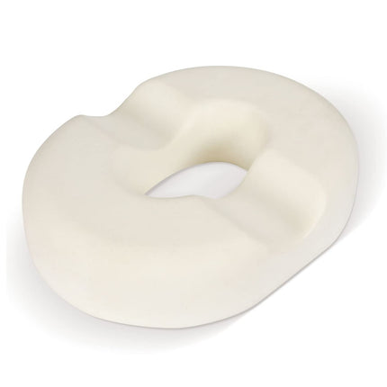 METRON Donut Pillow for Tailbone Pain Relief  Helps in Pregnancy Coccyx Piles Hemorrhoid & Postpartum  Orthopedic Ring Seat Cushion for Fistula  Extra Thick  Medium Firm  Embarrassment-Free Cover  Pack of 1
