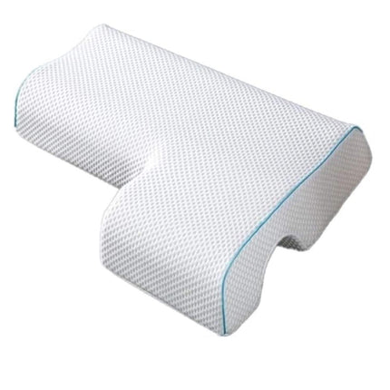 METRON Left Hand Side Couple Hug Arm Hand Pressure Love Pillow for Sleeping for Husband & Wife Perfect Size-25.5 X 18 X 4.5 Inches Pack of 1 Memory Foam White