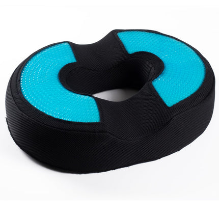 METRON Gel Cool Donut Pillow for Tailbone | Donut Ring Cushion | Piles Pillow for Seat Cushion | Helps in Pregnancy Postpartum Haemorrhoid Fistula Coccyx Pain | Extra Thick & Medium Soft