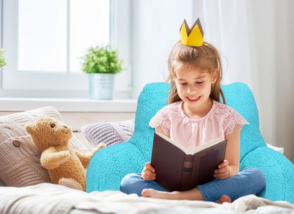 Metron-Reading Pillow with Shredded Memory Foam Perfect for Backrest and Back Support While Relaxing Gaming Reading or Watching TV (Sit up Pillow Medium Size)