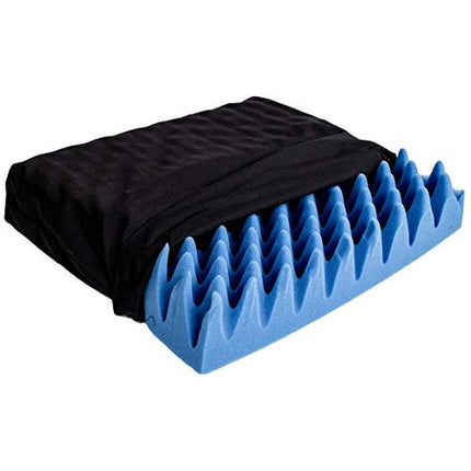 Anti Pressure Sculpted Foam Seat Cushion | Suitable for all type of Seats Chairs & Wheelchair | L - 15.5'' X W - 17.5'' X H - 3'' Inches