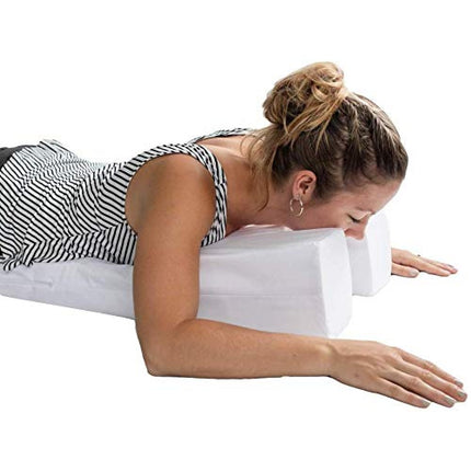 Face Down Pillow for Sleeping Lying Face Down for Massage Post Surgery | Flat Side for Men & Cut Designed Side for Women