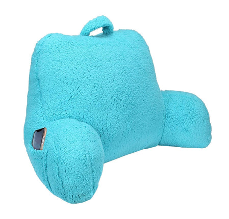 Metron-Reading Pillow with Shredded Memory Foam Perfect for Backrest and Back Support While Relaxing Gaming Reading or Watching TV (Sit up Pillow Medium Size)