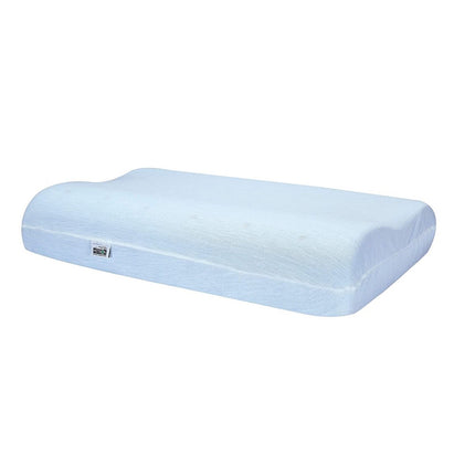 Contour Gel Blue Memory Foam Visco Elastic Soft Bed Pillow for Spondylitis Side or Back Sleepers Cervical Pillow