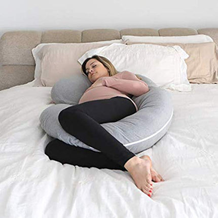 Metron- Combo Pack-Multipurpose-C Shape Full Body Soft Supportive Pregnancy Pillow with Handy Small Wedge Pillow Helps in Sitting & Supporting Baby Bump.C Combo Pregnancy Pillow