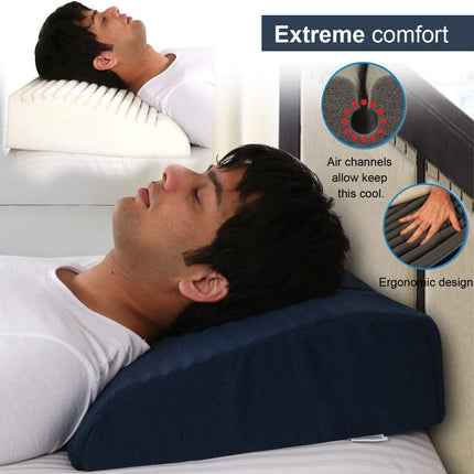 Ergo Curved Bed Wedge Pillow for Acid Reflux for Sleeping | Multipurpose Uses