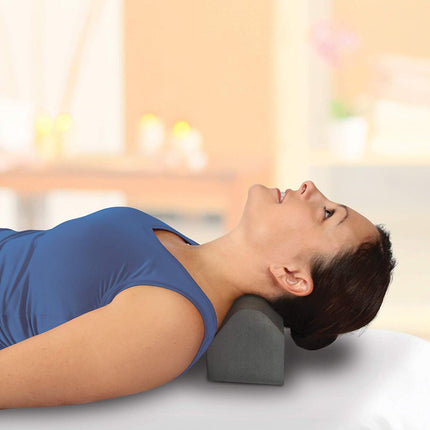 Cervical Orthopedic Cushion Pillow | Firm Supportive Sponge | Zipper Cover | L – 8’’ X W - 4 X H - 4.5’’ Inches