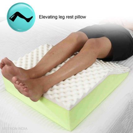 Flat Top Wedge Pillow for Acid Reflux for Sleeping Helps in Leg Head Neck Elevation | L -24'' X W - 28'' X H - 8'' Inches