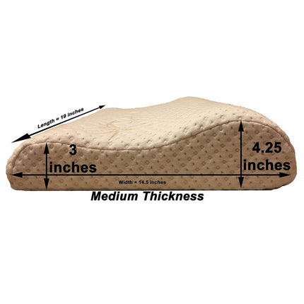 Cervical Pillow for Who Loves Soft Low Height for Sleeping Slim Pillow Help in Spondylitis Pain Neck Stiffness