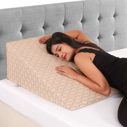 Extra Wide 12'' Height Wedge Pillow | L - 30'' X W - 30'' X H - 12'' Inches