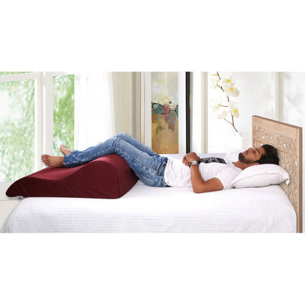 Big Lounge Curve Shape Wedge Pillow | L - 33'' X W - 30'' X H - 9'' Inches