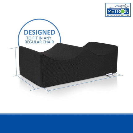 Brazilian Butt Lift Pillow | Approved for Post Surgery Recovery Seat | BBL Foam Pillow | Firm Support Cushion Butt Support Technology | Black Color | Pack of 1