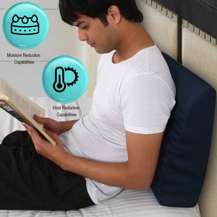 Ergo Curved Bed Wedge Pillow for Acid Reflux for Sleeping | Multipurpose Uses