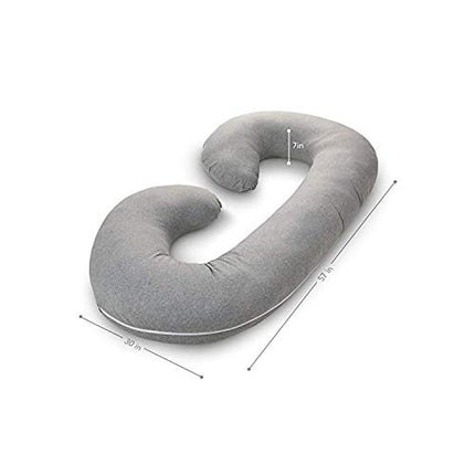Metron- Combo Pack-Multipurpose-C Shape Full Body Soft Supportive Pregnancy Pillow with Handy Small Wedge Pillow Helps in Sitting & Supporting Baby Bump.C Combo Pregnancy Pillow