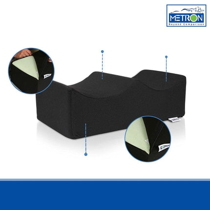 Brazilian Butt Lift Pillow | Approved for Post Surgery Recovery Seat | BBL Foam Pillow | Firm Support Cushion Butt Support Technology | Black Color | Pack of 1