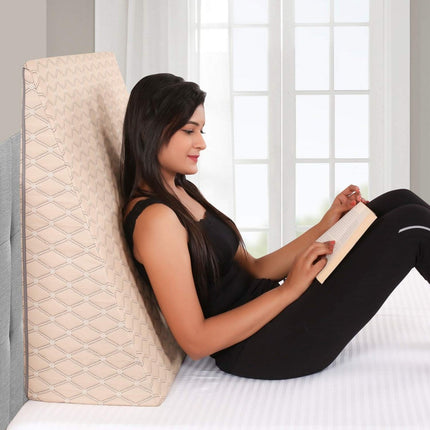 Extra Wide 12'' Height Wedge Pillow | L - 30'' X W - 30'' X H - 12'' Inches