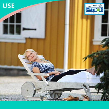 METRON- Contour Lounge Leg Rest Elevator Wedge Pillow Helps in Vascular Sciatica Pain Relief Pregnancy Swelling Feet Orthopedic