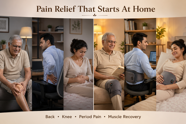 Electric Heating Pads & Heating Belts for Pain Relief at Home in India | Back, Knee & Muscle Heat Therapy