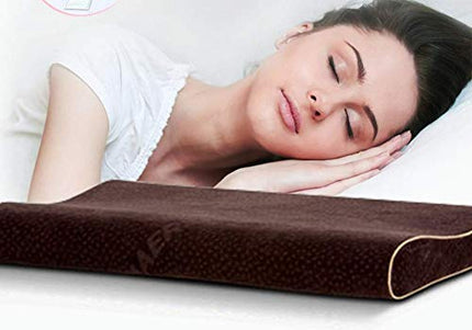 METRON- Slim Thin Firm Ergonomically Contour Orthopedic Pillow for Cervical Spondylitis Neck Pain & Stiffness for Sleeping