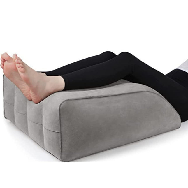 METRON Leg Elevation Pillow for Sleeping  Inflatable Wedge Pillow  Helps in After Surgery Recovery Reducing Swelling & Back Pain  Improves Blood Circulation  Size 22”x19”x8” Inches