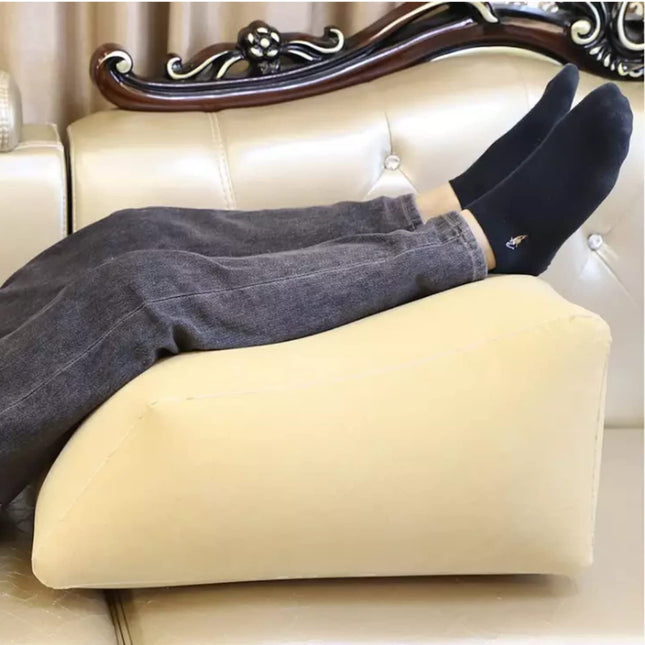 METRON Leg Elevation Pillow for Sleeping | Inflatable Wedge Pillow | Helps in After Surgery Recovery Reducing Swelling & Back Pain | Improves Blood Circulation | Size 22”x19”x11” Inches