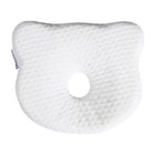 Metron Newborn Baby Head Shaping Pillow  Preventing Flat Head Syndrome Plagiocephaly  Made of Memory Foam Head and Neck Support Baby 3D Pillow for 0-12 Months Infant  Color of Cover White
