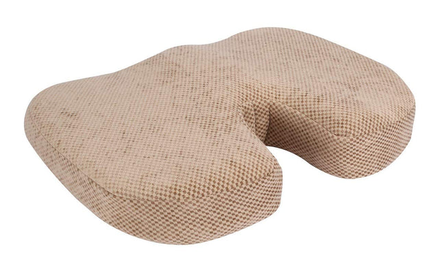 Metron- Seat Cushion - Car Seat Butt Pillow Hip Support for Office Chair and Wheelchair - Coccyx Orthopedic Memory Foam Pad for Tailbone Sciatica Back Pain Relief | Camel Color | Pack of 1