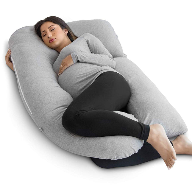 METRON-Full Body Pregnancy Pillow U Shaped Soft Support Cushion for Maternity Nursing and Back Pain Relief Husbands can Also Use