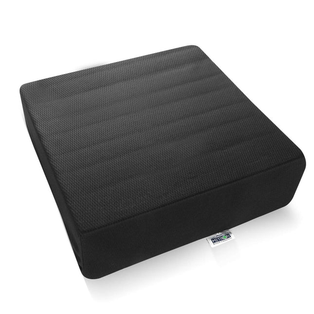METRON Extra Thick Height Booster Seat Cushion Suitable All Type of Chairs Floor wheelchairs | Chair Pad Supportive Sponge | 16”x16”x5” inches| Washable Dark Color Cover | Pack of 1 Pc