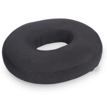 METRON-Donut Ring Cushion Pillow for Piles Haemorrhoid Helps in Pain Relief of Coccyx Sciatica Pregnancy Fistula Post Natal Surgery Relief Seat CushionBlack  Pack of 1, Sponge High Density, foam