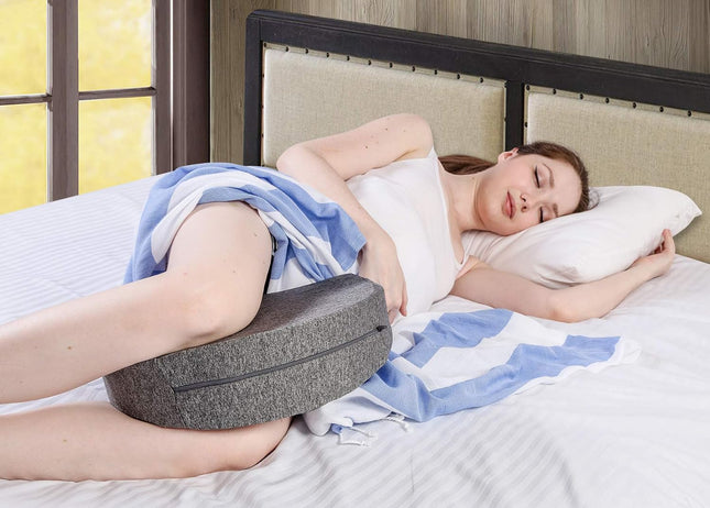 METRON- Medium Soft Handy Multi Purpose Pregnancy Pillow for Women Helps in Sitting Sleeping Back Pain Relief & Leg Spacer