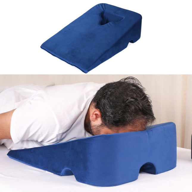 METRON Face Down Prone Pillow for After Eye Surgery, Helps in Retinal Detachment Muscular Hole & Vitrectomy Recovery, Ideal for Massage & Prone Sleeping Cushions