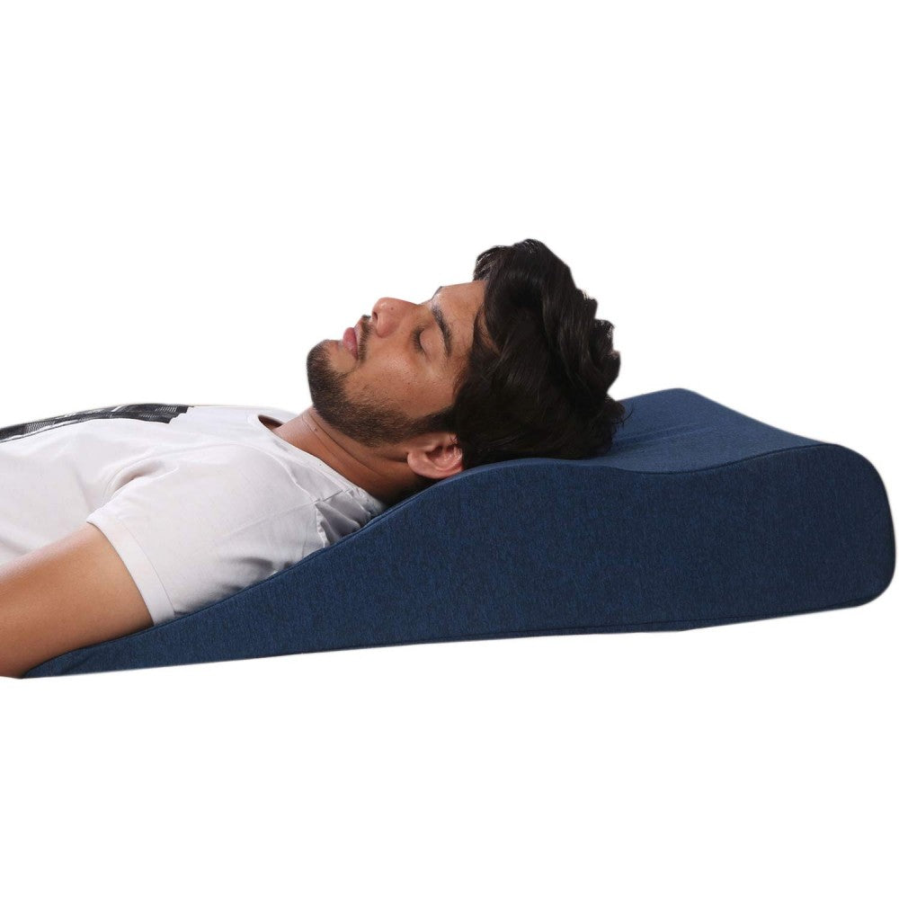 Inflatable Contour Wedge Pillow Curved Low Height Firm Wedge