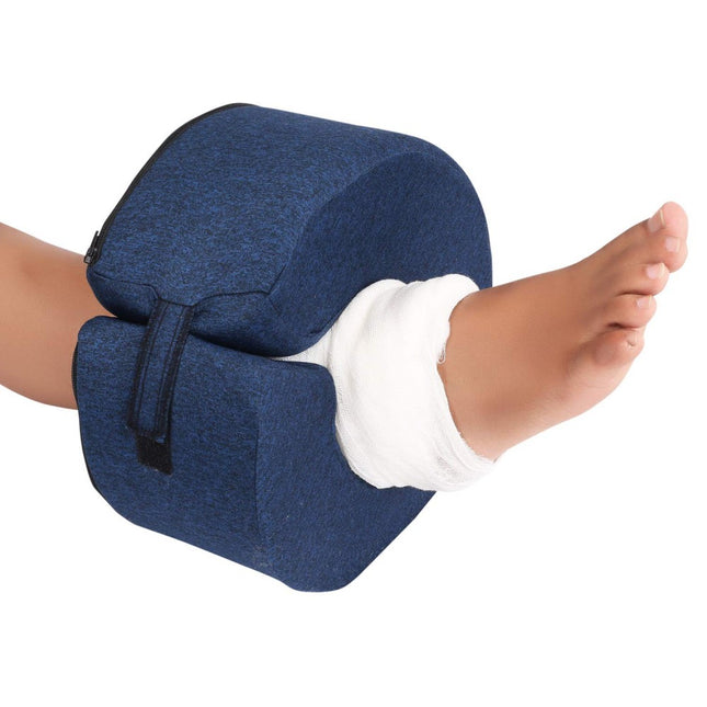 Foot Elevator Support Pillow | Preventing from Ulcers Sores & Pressure Keep elevating Ankle Heel Hand & Leg | Dark Color with Adjustable Velcro Strap Sponge | Pack of 1 pc