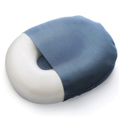 METRON Donut Ring Cushion for Piles – Orthopedic Seat Support, Medium Firm – Hemorrhoids, Fistula – Pain Relief in Pre & Post Pregnancy or Surgery – Removable Washable Black Cover