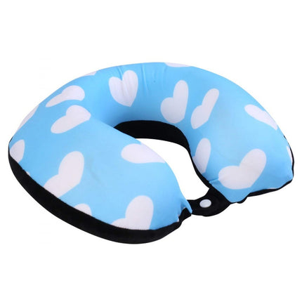 (100% Pure Memory Foam) Neck Soft Support Pillow Reduce Stress Stiffness in Neck Head While Travel or Office Work World Tour