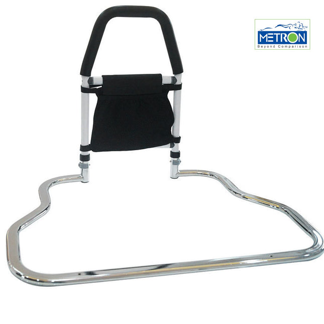 METRON Bed Side Support Rail Safety Guard for Elderly Adults Or Seniors Family Members |Helps Seniors Get in and Out of Bed | Suitable for Home King Queen or Single Size Bed | Pack of 1 pc (1 Side)