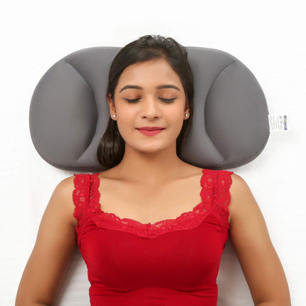 METRON- Unique & Comfortable Orthopedic Microbead Cloud Pillow That is Light & Cooling with Conforming Properties for The Head and Neck Support