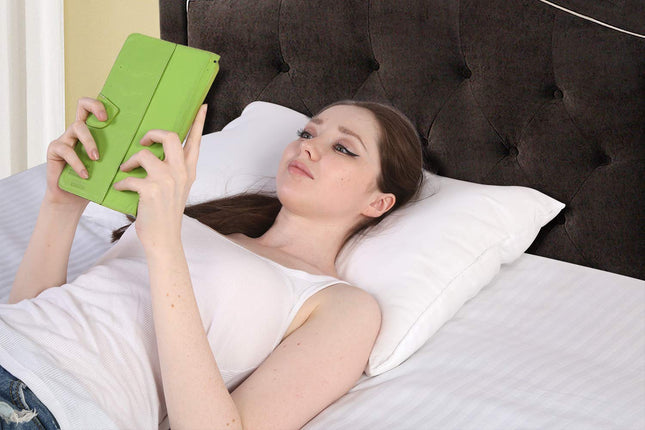 METRON- Lofty & Bouncee Nano Pocketed Spring Fibre Bed Pillow for Sleeping Soft Thick Bouncee