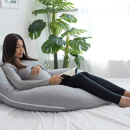 METRON-Full Body Pregnancy Pillow U Shaped Soft Support Cushion for Maternity Nursing and Back Pain Relief Husbands can Also Use