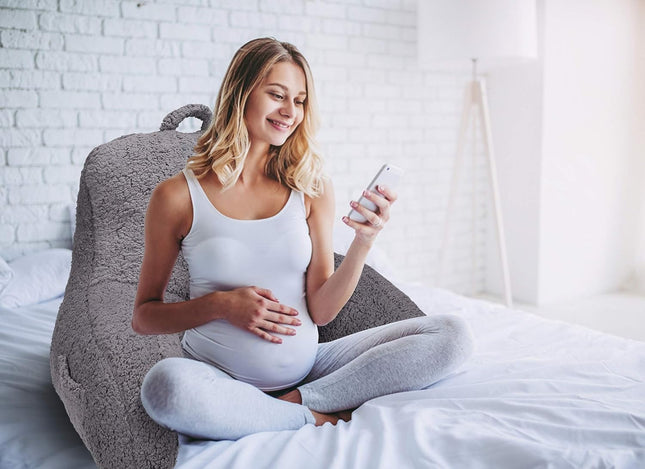 Metron-Reading Pillow with Shredded Memory Foam Perfect for Backrest and Back Support While Relaxing Gaming Reading or Watching TV (Sit up Pillow Large Size)