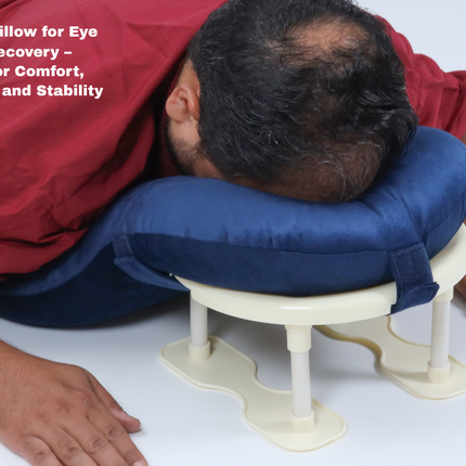 Metron Face Down Pillow for After Eye Surgery Recovery, Soft Foam Support for Post Surgery Face Pillow, Prone Pillow, Down Pillow for Sleeping