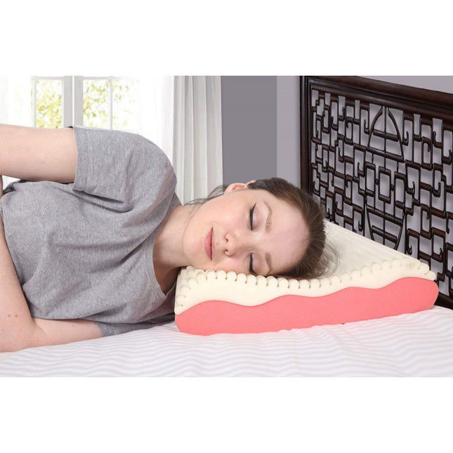 Ergonomic Double Comfort Memory Foam Pillow for Sleeping