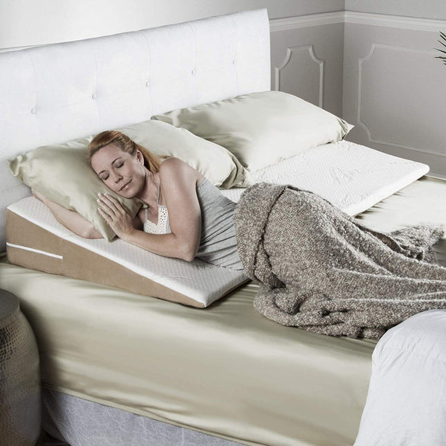 5” Feet Wide Firm Bed Wedge Pillow | L - 60'' X W - 30'' X H - 8'' Inches