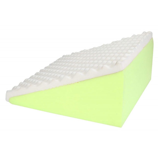 Double Comfort Layer Memory Foam | Top Bed Wedge Pillow For Acid Re-Flux Sleeping | L - 18'' X W- 18'' X H - 10'' Inches