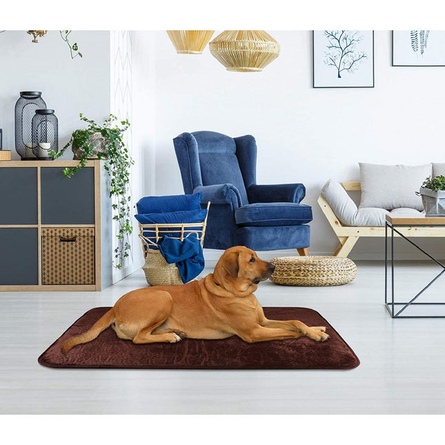 Large Size | Dog Cat Pet Bed Mat Soft Crate Mat with Anti-Slip Bottom Machine Washable Pet Mattress for Dog Cat Sleeping