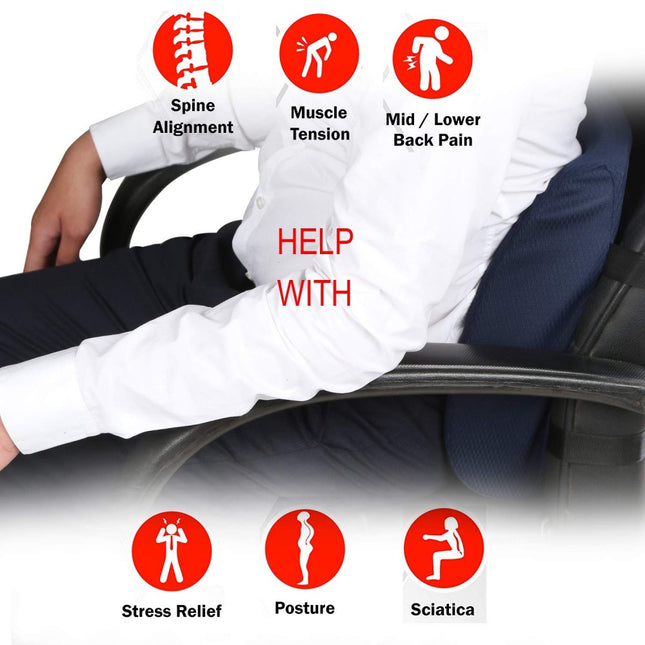 Chair Lumbar Support Back Cushion | Back Cushion Lower Back Pain Relief