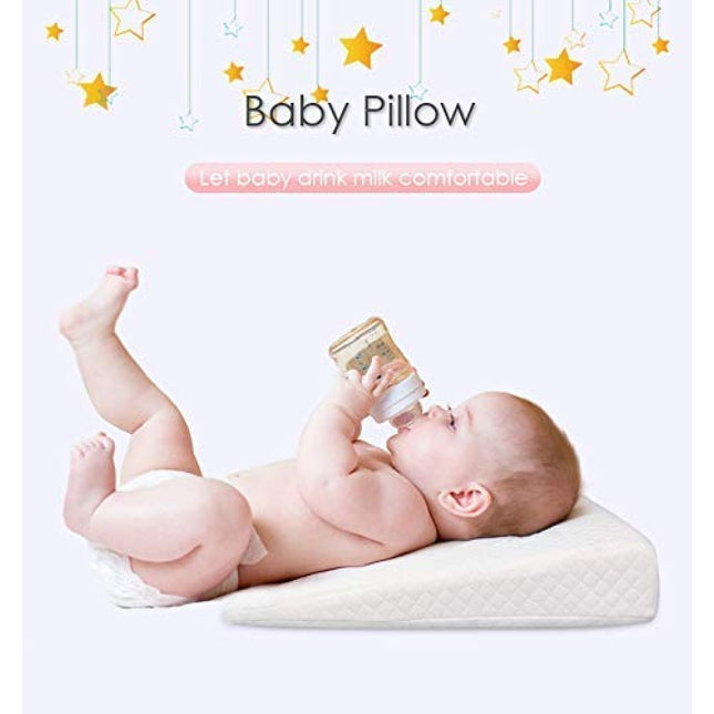 Crib Wedge Pillow|Helps Baby - Anti Vomiting- Anti Milk Spitting - Acid Reflux Digestion- Newborn Nasal Congestion Reducer