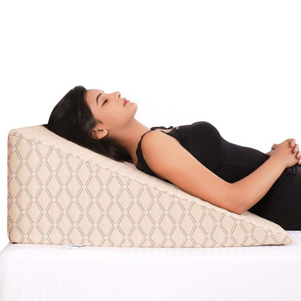 Extra Wide 12'' Height Wedge Pillow | L - 30'' X W - 30'' X H - 12'' Inches