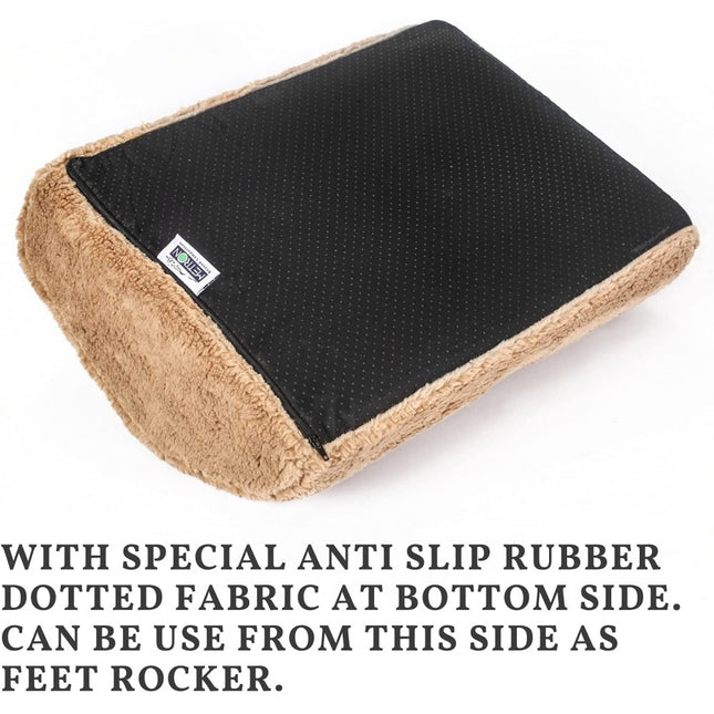 Gel Memory Foam Foot Rest for Under Desk Office Chair | | Leg Cushion Foot Rest for Under Table Support | Orthopedic Foot Support | for Kids Adults | Breathable Washable Cover | Pack of 1